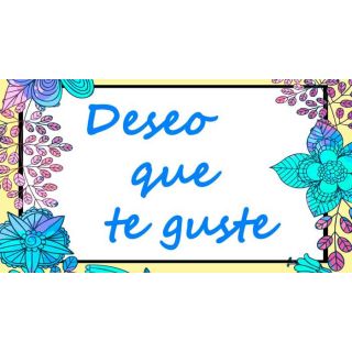 Pegatina para regalo “Deseo que te guste”