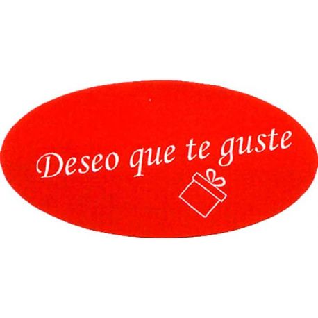 Pegatina para regalo “Deseo que te guste”