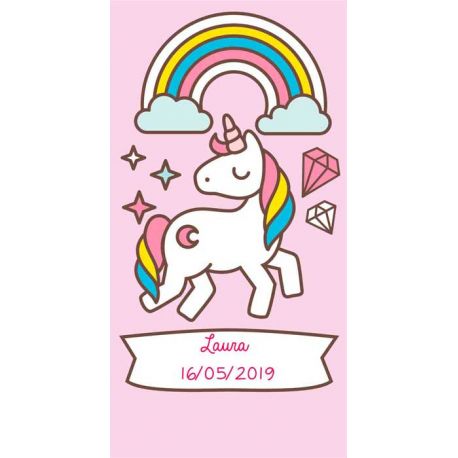 Pegatina para regalo de niñas con unicornio