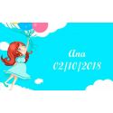 Tarjetas infantil de niña