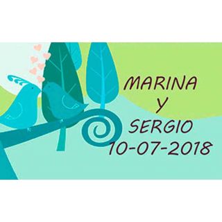 Tarjetas personalizables para regalos de boda