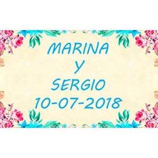 Tarjetas personalizables para regalos de boda