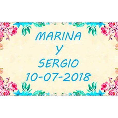 Tarjetas personalizables para regalos de boda