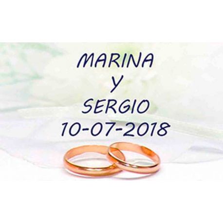 Tarjetas personalizables para regalos de boda