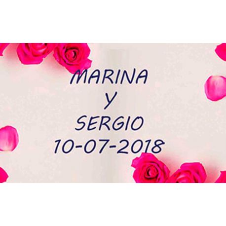 Tarjetas personalizables para regalos de boda