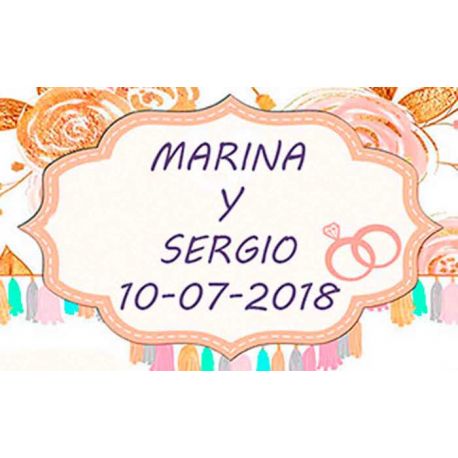 Tarjetas personalizables para regalos de boda