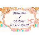Tarjetas personalizables para regalos de boda