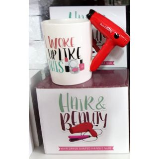 Taza “Beauty” con asa de secador