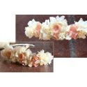 Tiara de flores elaborada artesanalmente