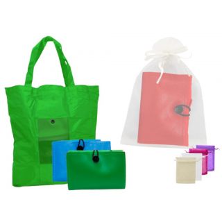 Bolsa de la compra plegable y bolsa de tul surtida