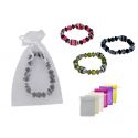 Pulsera con abalorios “caramelo” y bolsa de tul
