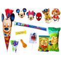 Divertida bolsa con golosinas y caretas de Disney