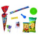 Divertida bolsa con golosinas y balón con pinchos