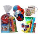 Taza de cerámica con cuchara con golosinas + balón balonmano