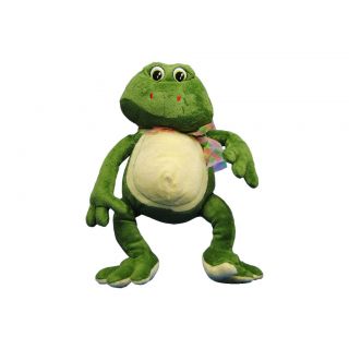 Peluche de rana verde con fulard
