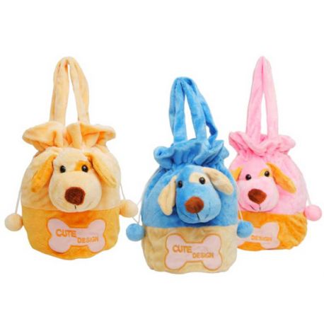 Peluche bolsa perrito, suavita y original