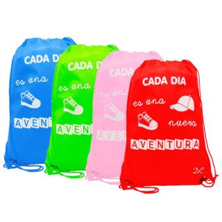 Mochila “Cada día es una aventura”, surtido 4 colores