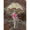 Pack de 50 alfileres con Paraguas de rafia
