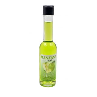 Botellita de licor de Manzana SIN ALCOHOL 200 ml, modelo Sorgente