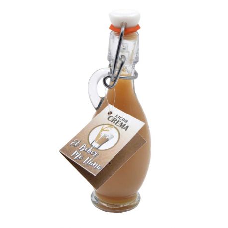 Botellita de licor Crema 50 ml, modelo Egipcia en cristal