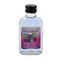 Botellita de Ginebra de Mora, 100 ml, modelo Petaca de cristal