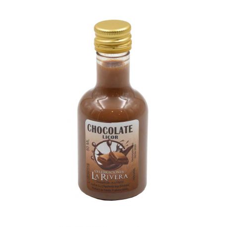 Botelllita de Licor de Chocolate, 50 ml modelo Alba de plástico