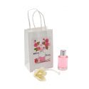 Pack de ambientador Mikado de rosas con bolsa, en cristal de 10 ml