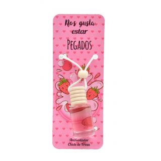 Ambientador para coche con olor a chicle de fresa, en cristal 8 ml