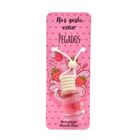 Ambientador para coche con olor a chicle de fresa, en cristal 8 ml