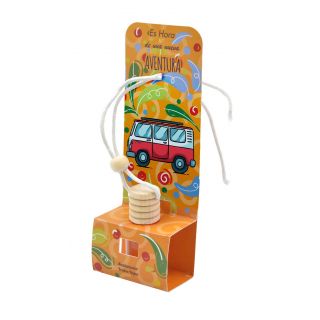 Ambientador para coche con olor a frutos rojos en bote de cristal 8 ml