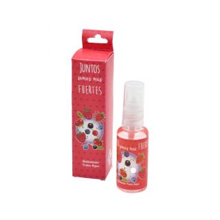 Ambientador con olor a frutos rojos, en bote de plástico 30 ml