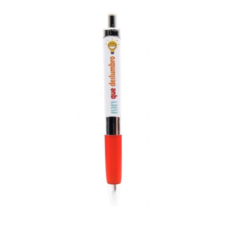Divertido bolígrafo para regalo -Estoy que deslumbro- en rojo y blanco
