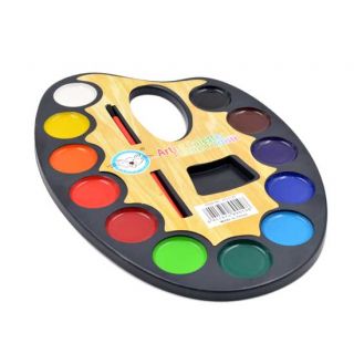 Paleta de acuarelas para pintar, incluye pincel, mínimo 3 uds