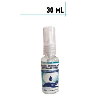 Bote de Hidrogel Desinfectante con Spray, 30 ml plástico