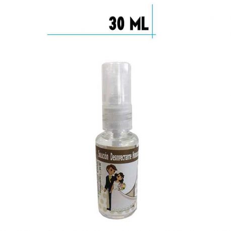 Bote de Hidrogel Desinfectante con Spray, 30 ml plástico