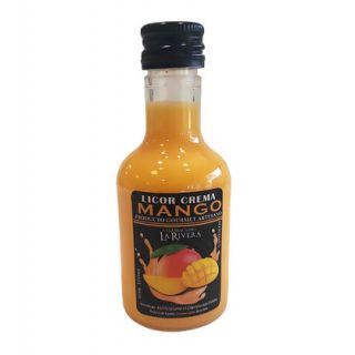 Botella de licor de crema de Mango, modelo Alba, en plástico