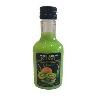 Botella de licor de crema de Kiwi, modelo Alba, en plástico