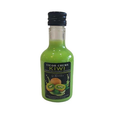 Botella de licor de crema de Kiwi, modelo Alba, en plástico