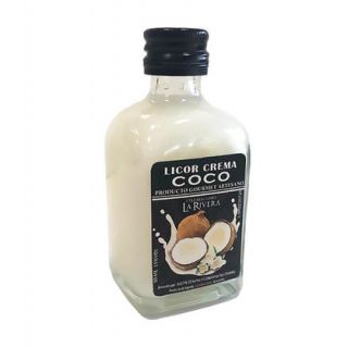 Botella de licor de crema de Coco, modelo Frasca, en cristal