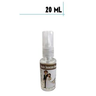 Bote de spray con Gel Hidroalcohólico 20ml con pegatina de boda