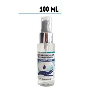 Bote de Gel Hidroalcohólico 100ml con spray, para desinfectar las manos