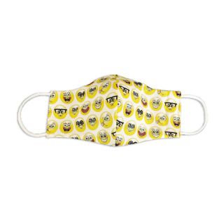 Mascarilla infantil lavable con emoticonos de Bob Esponja