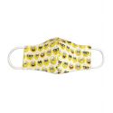 Mascarilla infantil lavable con emoticonos de bob esponja