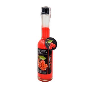 Botellita de licor de crema de Cereza, botella Sorgente 200 ml