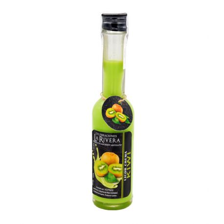 Botellita de licor de crema de Kiwi, botella Sorgente 200 ml