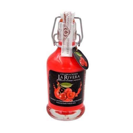 Botellita de licor de crema de Cereza, modelo Siphon 200 ml