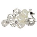 BROCHE CISNE PERLAS BLANCAS 
