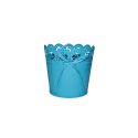CUBO AZUL DE METAL CON CINTA