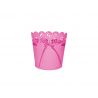 CUBO ROSA DE METAL CON CINTA