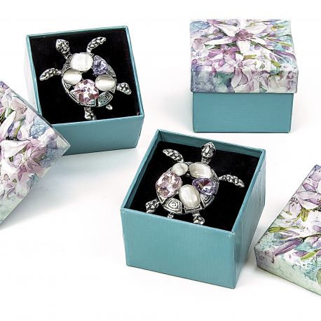 ESTUCHE CON BROCHE TORTUGA